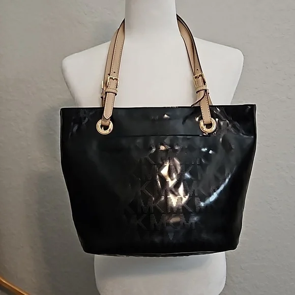 MICHAEL Michael Kors Jet Set Black Patent shoulder bag - Picture 5 of 14